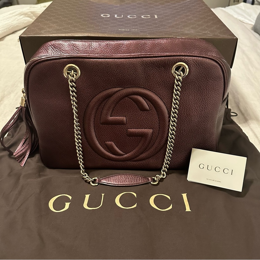 Authentic Gucci Soho Double Chain Bag